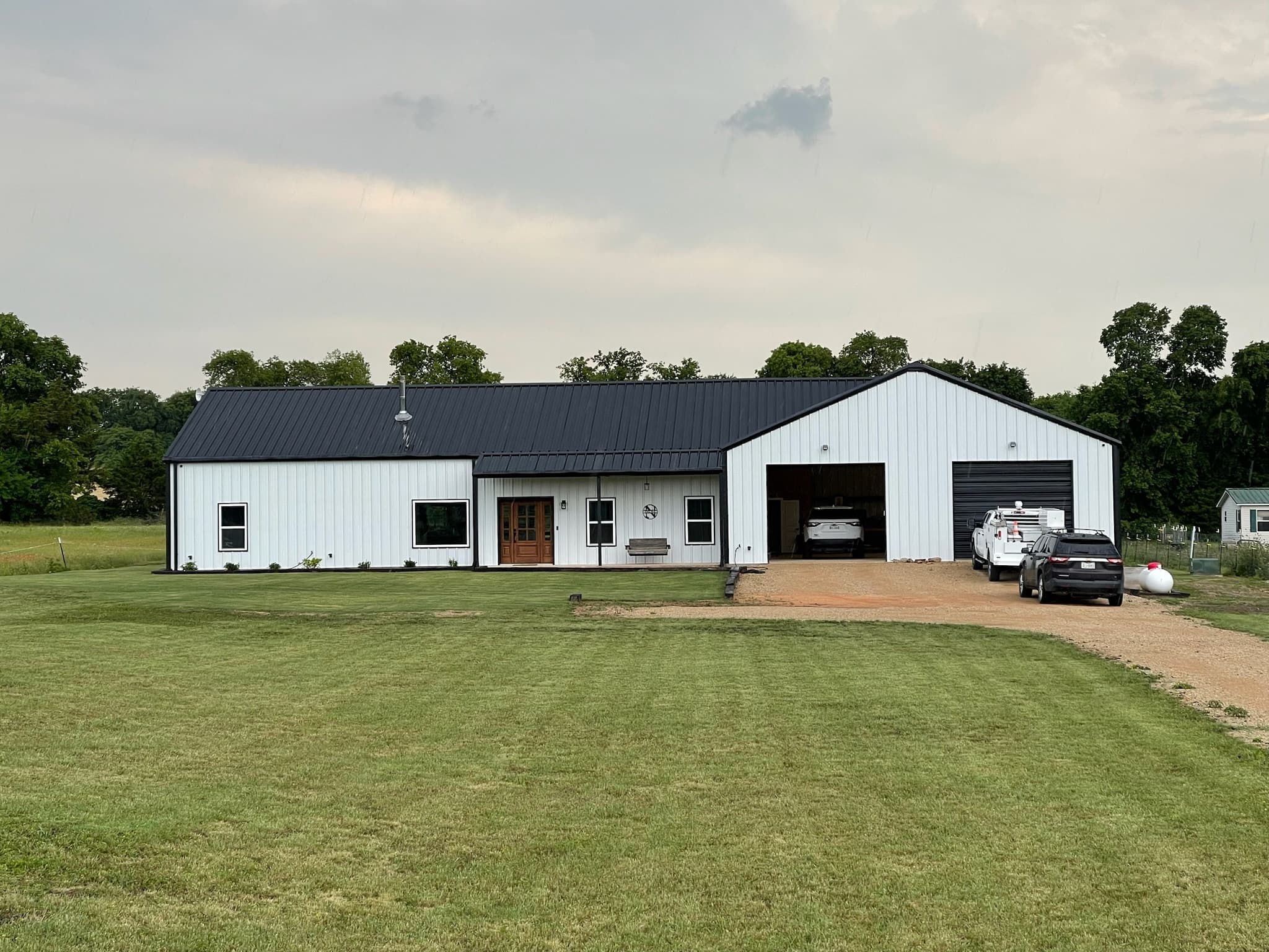 Justin Barndominium — Barndominium project by Bradshaw Builders in Justin, TX