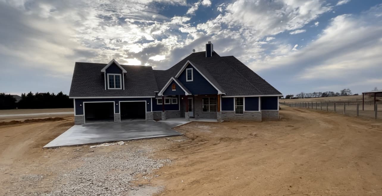 Custom home by Bradshaw Builders in Sherman TX