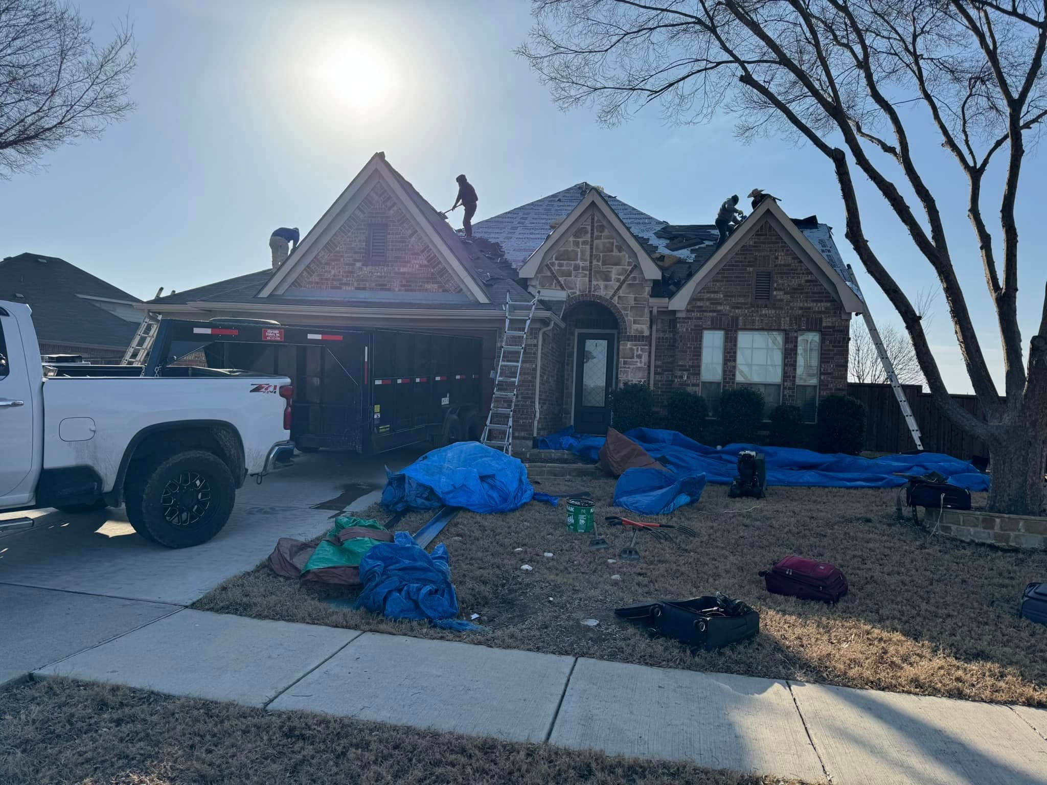 Roofing service by Bradshaw Builders in Sherman TX